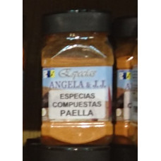 Especias Angela & J.J. - Especias Compuestas Paella Gewürzmischung getrocknet Pulver 140g PET-Glas hergestellt auf Teneriffa