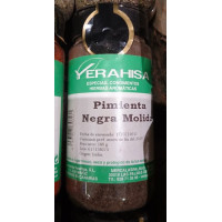 Yerahisa - Pimienta negra molida Schwarzer Pfeffer gemahlen 180g Dose hergestellt auf Gran Canaria