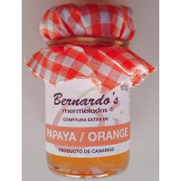 Bernardo's Mermeladas - Papaya Naranja Papaya-Orangen-Konfitüre extra 65g hergestellt auf Lanzarote