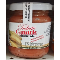 Deleite Canario Mermelada - Platano Bananen-Konfitüre 212g Glas hergestellt auf Gran Canaria