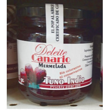 Deleite Canario Mermelada - Tuno Indio Kaktusfeigen-Konfitüre 212g Glas hergestellt auf Gran Canaria