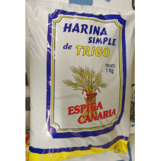 Espiga Canaria - Harina Simple de Trigo Weizenmehl 1kg Tüte hergestellt auf Teneriffa