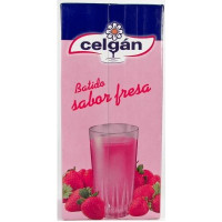 Celgan - Leche Batido Sabor Fresa Erdbeermilch 1l Tetrapack hergestellt auf Teneriffa