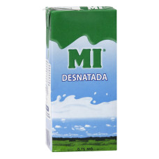 Mi - Leche desnatada Milch fettarm 1l Tetrapack hergestellt auf Teneriffa