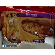 Comeztier - Barrita Snack de Gofio & Dulce de Lece Riegel 3x25g hergestellt auf Teneriffa