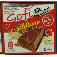 GofiBar - Platano y pasta de higos Müsliriegel mit Gofio 5x35g hergestellt auf Gran Canaria