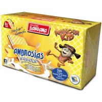 Bandama - Ambrosias Snacks Ambrosia Kids Sabor Limon Waffeln mit Zitronencreme 8 Stück 224g hergestellt auf Gran Canaria