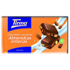 Tirma - Chocolate con Leche Almendras enteras Nussschokolade 150g hergestellt auf Gran Canaria