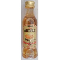 Artemi - Ron Artemi Oro brauner Rum 37,5% Vol. 40ml PET-Miniaturflasche hergestellt auf Gran Canaria