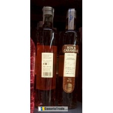 Perla - Ron & Caramelo Licor Karamell-Likör 20% Vol. 700ml Glasflasche hergestellt auf Teneriffa 