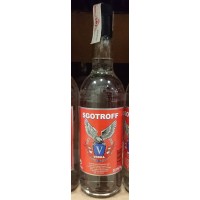 Sgotroff - Vodka Wodka 37,5% Vol. 1l Glasflasche hergestellt auf Gran Canaria