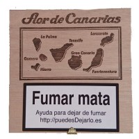 Flor de Canarias - Exquisitos 20 Zigarillos Holzschatulle hergestellt auf Teneriffa