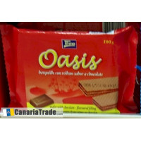 Tirma - Oasis Chocolate Barquillos Waffelgebäck 100g hergestellt auf Gran Canaria