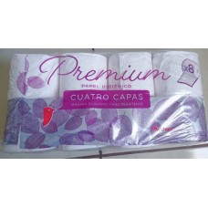 Auchan - Premium Papel Higienico Cuatro Capas Toilettenpapier 4-lagig 8 Rollen hergestellt auf Teneriffa