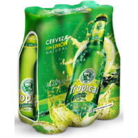 Tropical - Limon Cerveza Bier Radler 2,6% Vol. 6x 250ml Glasflasche hergestellt auf Gran Canaria