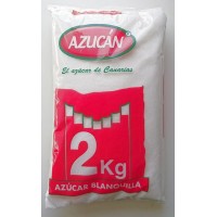 Azucàn - Azucar Blanquilla Bolsa Zucker 2kg hergestellt auf Gran Canaria
