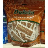 Dulzan - Azucar Morena de Cana Brauner Rohrzucker 6g-Portionen 500g Tüte hergestellt auf Teneriffa