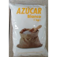 Jualex - Azucar Blanco Zucker weiss 1kg Tüte hergestellt auf Teneriffa