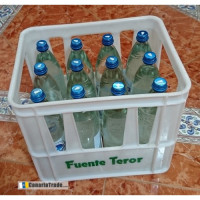 Fuenteror - Agua sin gas Mineralwasser still 1l x12 Glasflaschen Schraubverschluß Kasten hergestellt auf Gran Canaria