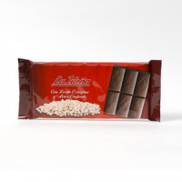 La Isleña - Chocolate con Leche extrafino y Arroz Crujiente Vollmilchschokolade mit Nuss 150g hergestellt auf Gran Canaria