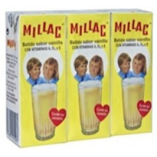 Millac - Leche Batida al Vanilla Vanillemilch 3er-Pack 3x 200ml hergestellt auf Gran Canaria