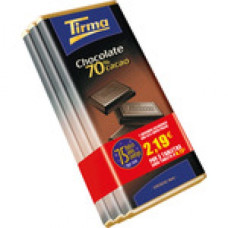 Tirma - Chocolate 70% Cacao Extra 2x 75g +1gratis 225g hergestellt auf Gran Canaria