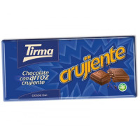 Tirma - Crujiente Choco con Arroz Tafel Vollmilchschokolade mit Reis 125g hergestellt auf Gran Canaria