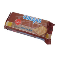 Trabel - Obleas Rellenas de Chocolate Waffeln mit Schokolade 90g hergestellt auf Gran Canaria